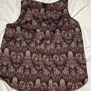 Ann Taylor Elegant Paisley Sleeveless Top